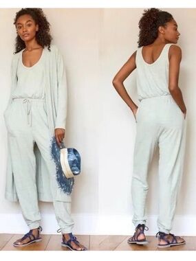 FP beach bi coastal jumpsuit in green